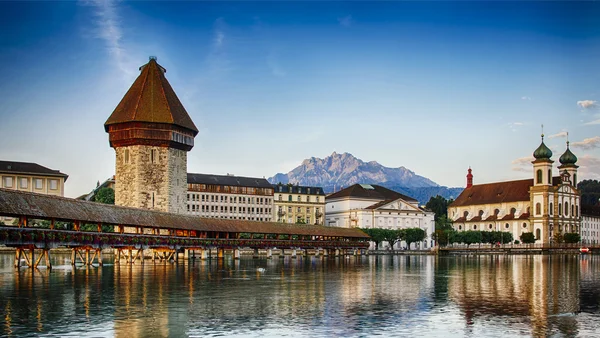 kapellbrucke, lucerne, İsviçre