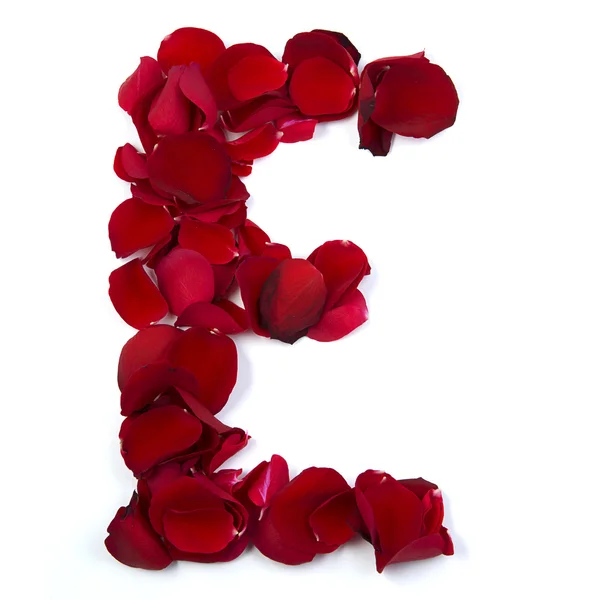 harf e içinde gül yaprakları