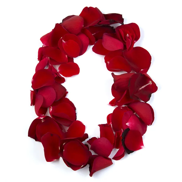 harf o içinde gül yaprakları