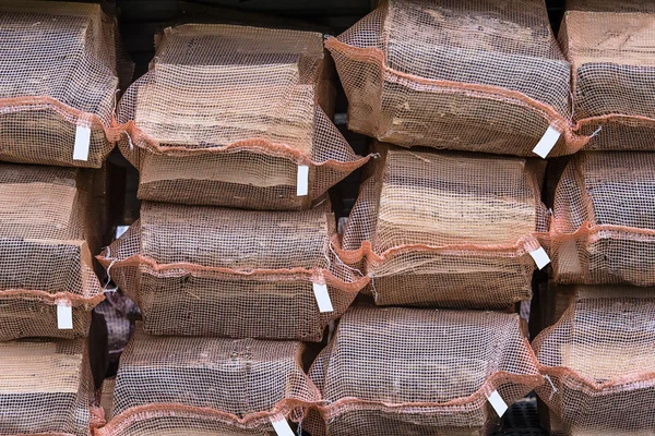 ahşap hazır kış fırtına için ateş