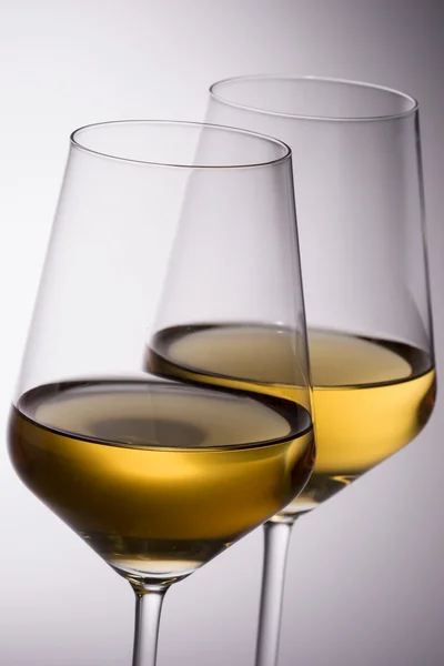 White Wine Glasses — Stock Photo, Image