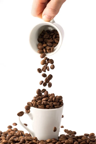 Смажені кавові зерна — стокове фото