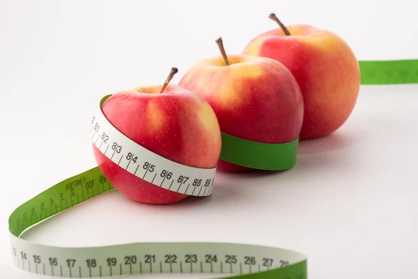 Manzanas con medidor — Foto de Stock