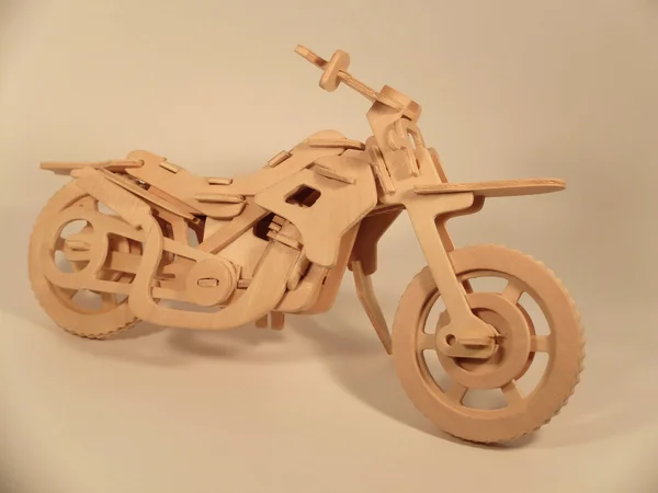 Holzmodell des Motorrads — Stockfoto