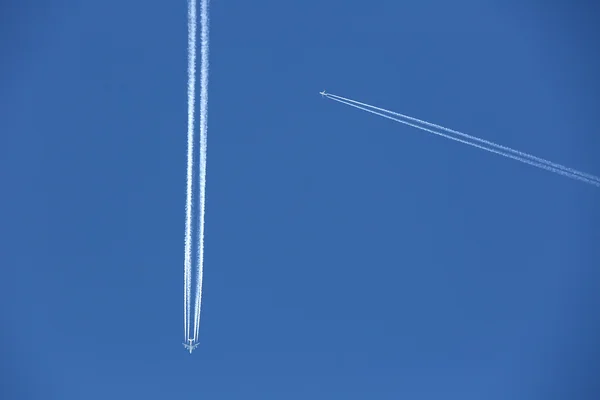 비행기 하늘 — 스톡 사진