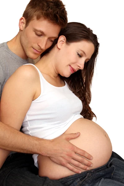 Пара беременных — стоковое фото