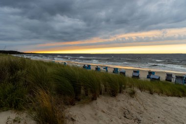Akşamları harika Zempin Sahili manzarası.