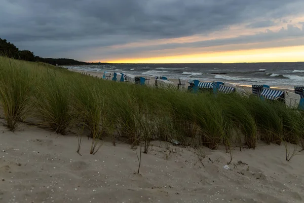 Увечері Видніється Чудовий Пляж Цемпін — стокове фото