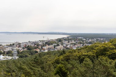 Ağacın tepesinden Polonya 'daki Swinemnde-Wollin' e doğru yürüyor. Yazın Kullanım Adası 'nda..
