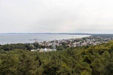 Ağacın tepesinden Polonya 'daki Swinemnde-Wollin' e doğru yürüyor. Yazın Kullanım Adası 'nda..