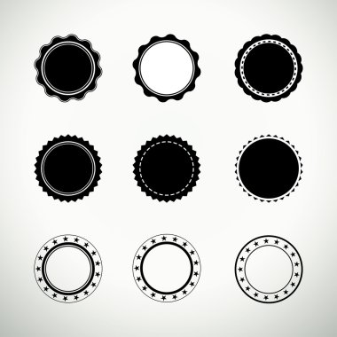Kalite pullar ve etiket simgeler kümesi