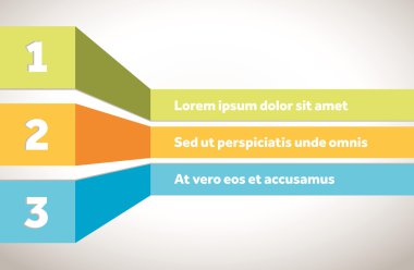 bir dizin veya tablo içindekiler sayfası için şablon vektör