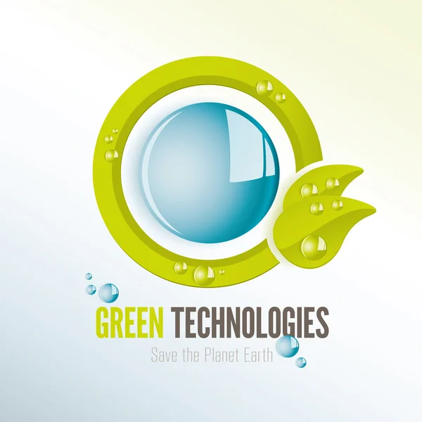 su damlaları ile yeşil teknolojilerin simgesi