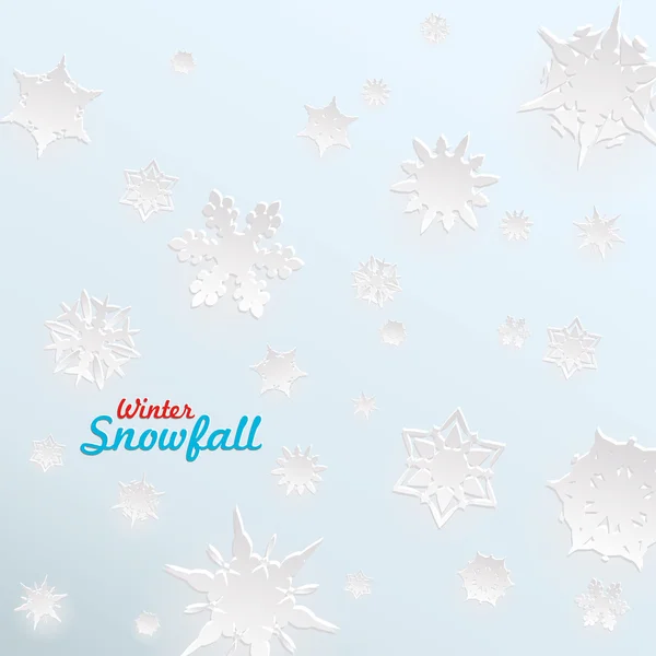 Creative snow template for christmas and winter graphics — Stock Vector