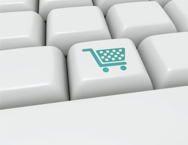 klavye düğme alışveriş sepeti