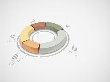 3D donut grafik