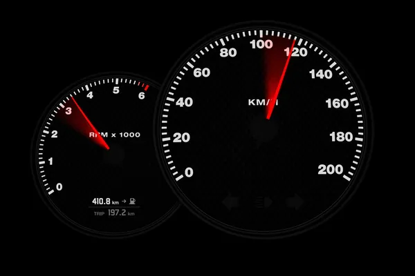 Tachometer gauge — Stock Photo, Image