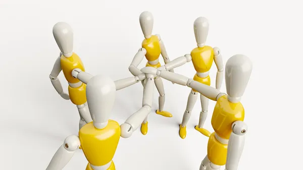 Team joining hands — Stock Photo, Image