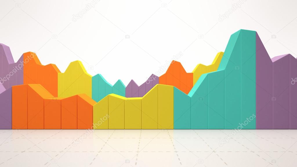 Colorful business statistics