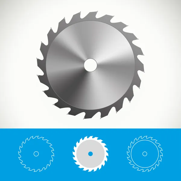 Daire testere vektör simgesi tasarım