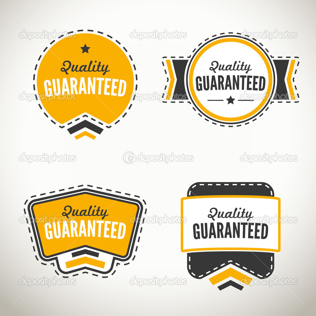 Quality guarantee seals and badges