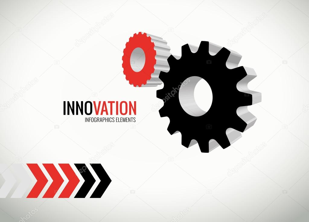 Innovation vector graphics for infographics