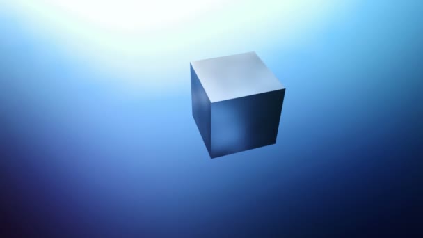 Взрывающийся куб — стоковое видео