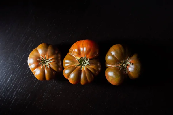 Vários Tomates Raf Pretos — Fotografia de Stock