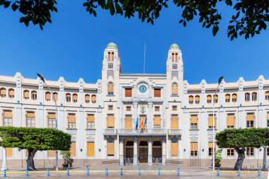 Front view of the town hall of the city of Melilla. clipart