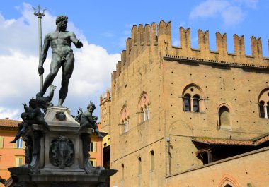 Fountain of Neptune in Bologna, Italy clipart