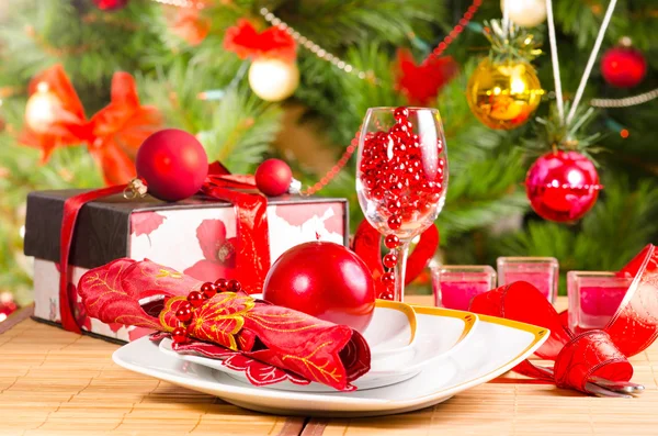 Kersttafel — Stockfoto