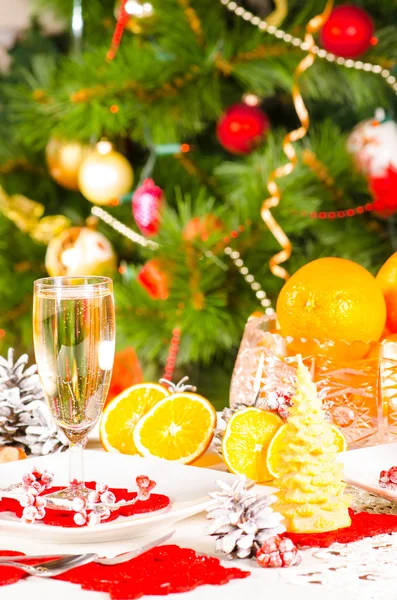 Kersttafel — Stockfoto