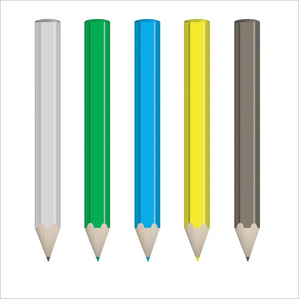 Set of colored pencils — Stock Vector