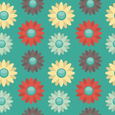 arka plan ile renkli çiçekler