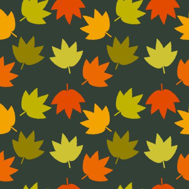 Dikişsiz doku sonbahar yaprakları