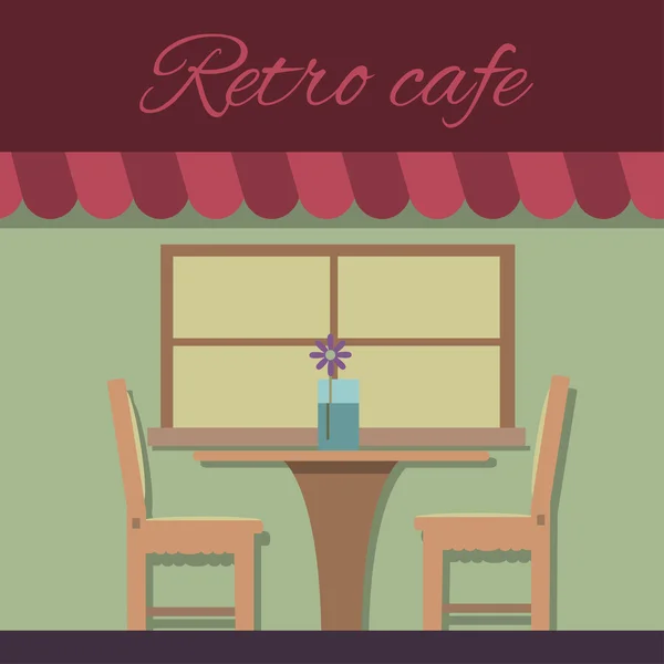 Retro-Café — Stockvektor