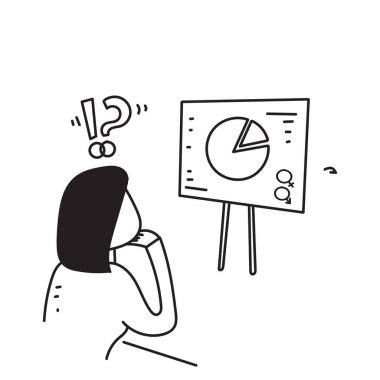 El çizimi sosyolog diyagram çizim vektörüne bakıyor