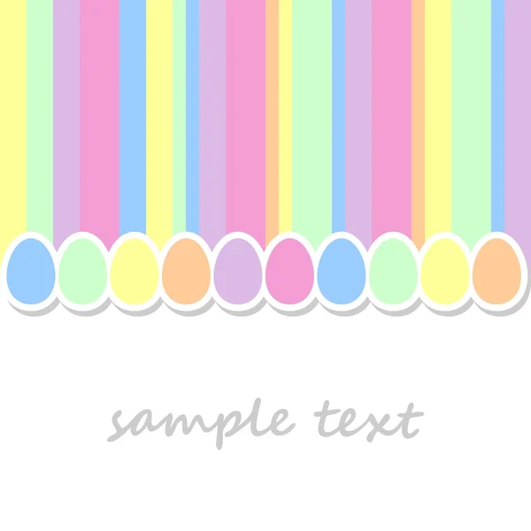 Fondo con huevos de Pascua — Vector de stock