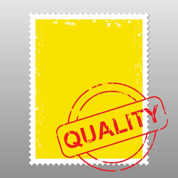 Qualität der Briefmarken — Stockvektor