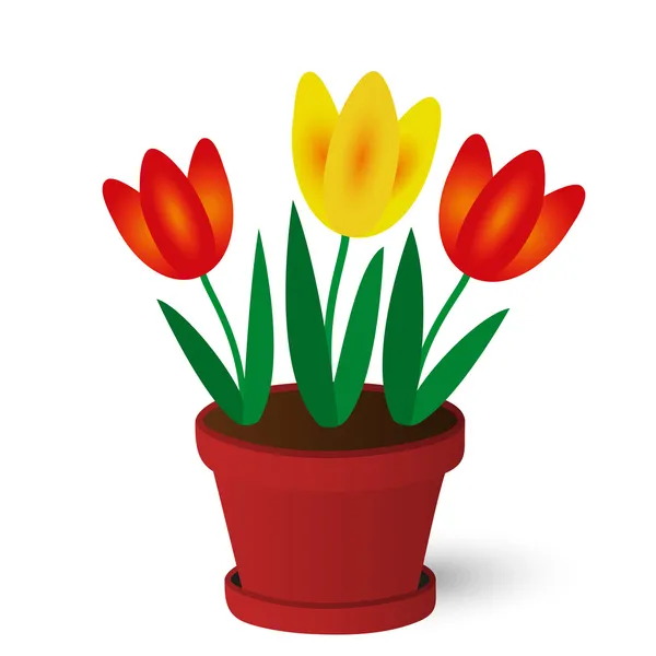 ᐈ Flower pot clip art stock vectors, Royalty Free flowerpot ...
