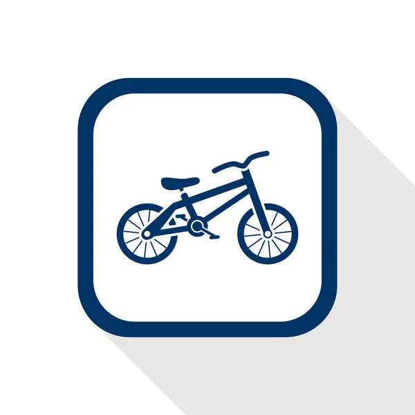 Ícone de bicicleta plana — Vetor de Stock