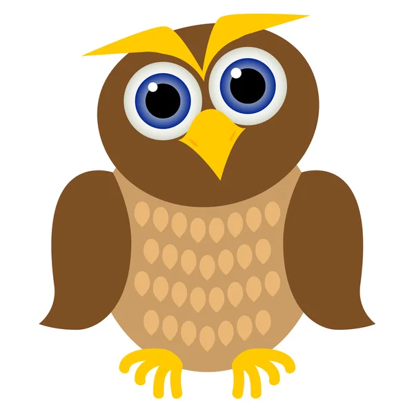 Clever owl — Stock Vector