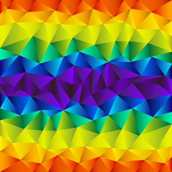 Triangular rainbow background — Stock Vector