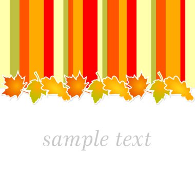 sonbahar tebrik kartı