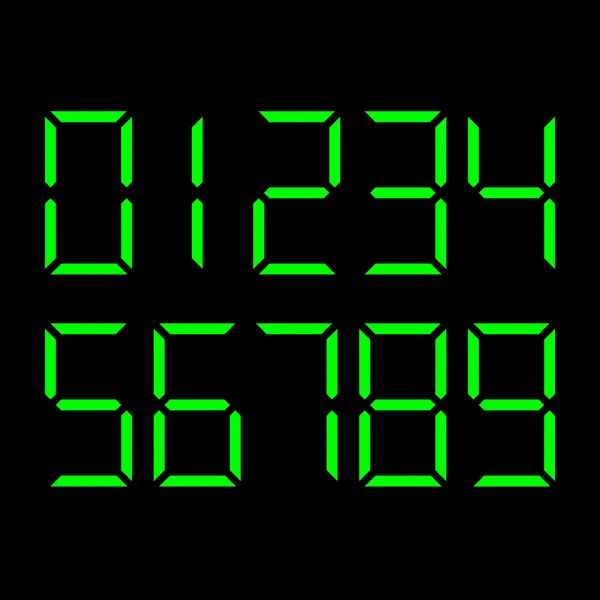 Conjunto de números digitales — Archivo Imágenes Vectoriales