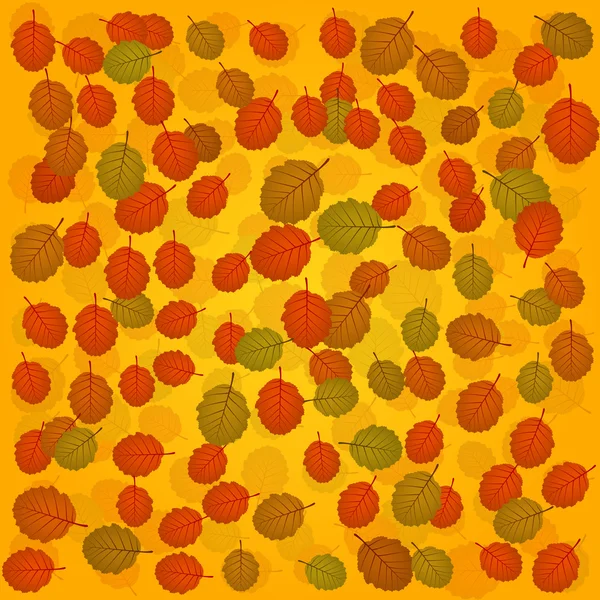 Autumn alder background — Stock Vector