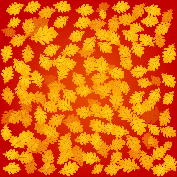 Herbst Eiche Hintergrund — Stockvektor