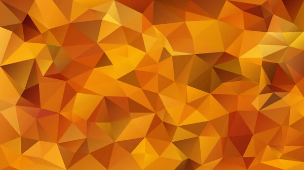 ベクトル抽象的な不規則な多角形の背景 三角形の低ポリパターン 色秋の茶色の赤オレンジ黄色 — ストックベクタ