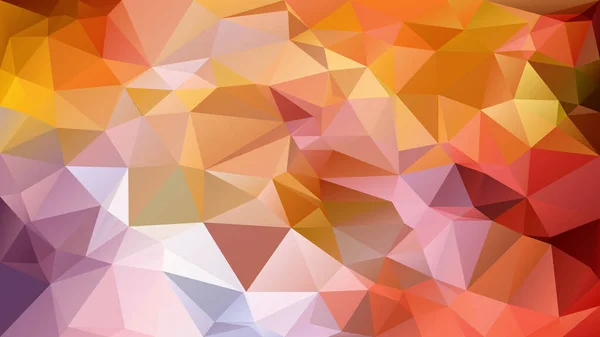 ベクトル抽象的な不規則な多角形の背景 三角形の低ポリパターン パステルカラーピンク紫赤オレンジブラウン — ストックベクタ