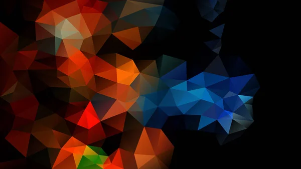 Vector Abstracto Irregular Fondo Polígono Triángulo Bajo Patrón Poli Color — Archivo Imágenes Vectoriales